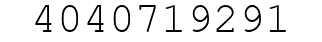 Number 4040719291.