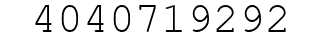 Number 4040719292.