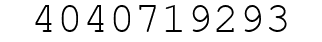 Number 4040719293.