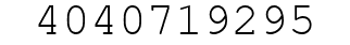 Number 4040719295.