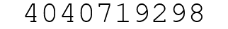 Number 4040719298.