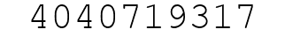 Number 4040719317.