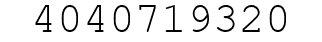 Number 4040719320.