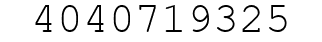 Number 4040719325.