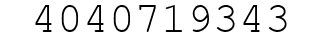 Number 4040719343.