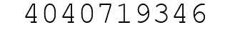 Number 4040719346.