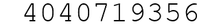 Number 4040719356.
