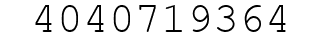 Number 4040719364.