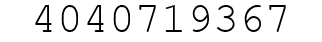 Number 4040719367.