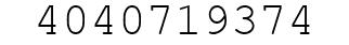 Number 4040719374.