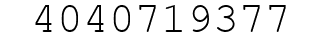 Number 4040719377.