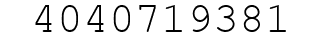 Number 4040719381.