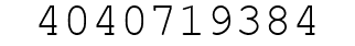Number 4040719384.