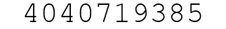 Number 4040719385.