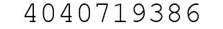 Number 4040719386.