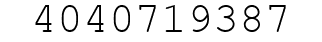 Number 4040719387.
