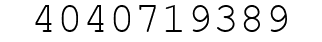 Number 4040719389.