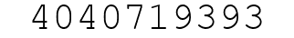 Number 4040719393.