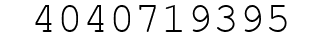 Number 4040719395.