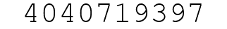 Number 4040719397.