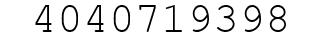 Number 4040719398.