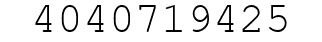 Number 4040719425.