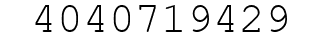 Number 4040719429.