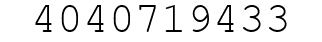 Number 4040719433.