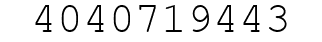 Number 4040719443.