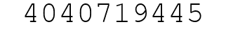 Number 4040719445.