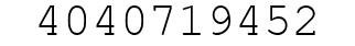 Number 4040719452.