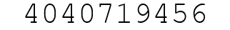 Number 4040719456.