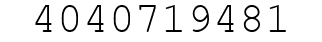 Number 4040719481.