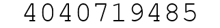 Number 4040719485.