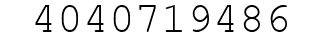 Number 4040719486.