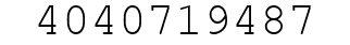 Number 4040719487.