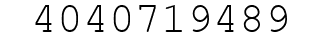 Number 4040719489.