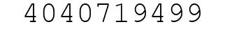 Number 4040719499.