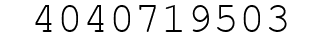 Number 4040719503.