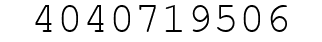 Number 4040719506.
