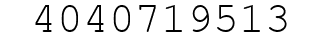 Number 4040719513.