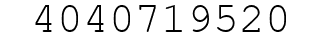 Number 4040719520.