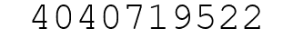 Number 4040719522.
