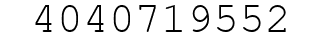Number 4040719552.