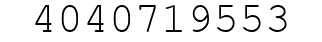 Number 4040719553.