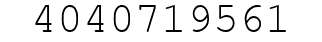 Number 4040719561.