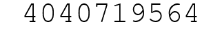 Number 4040719564.