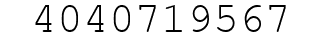 Number 4040719567.