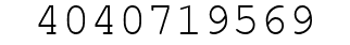 Number 4040719569.