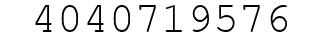 Number 4040719576.